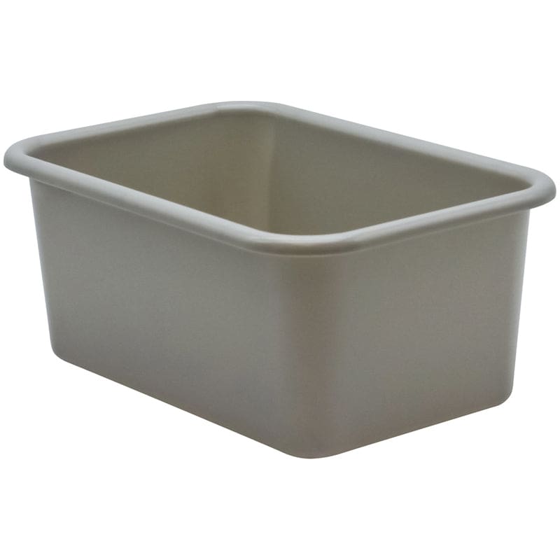 Gray Small Plastic Storage Bin (Pack of 10) - Storage Containers - Teacher Created Resources