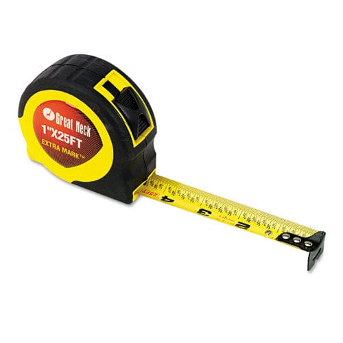 Great Neck Extramark Power Tape 1 X 25 Ft Steel Yellow/black - Office - Great Neck®