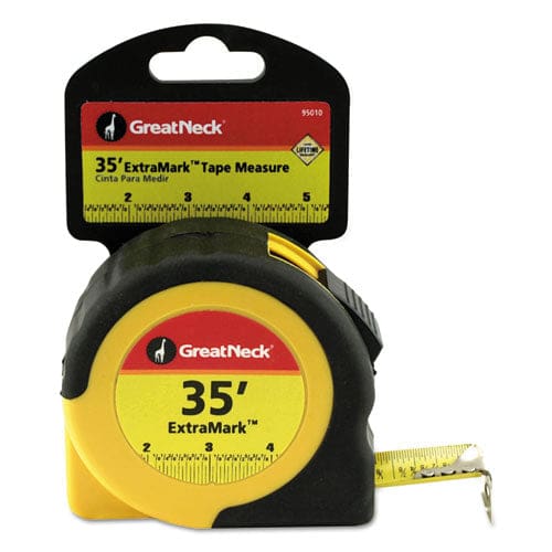 Great Neck Extramark Tape Measure 1 X 35 Ft Steel Yellow/black - Office - Great Neck®