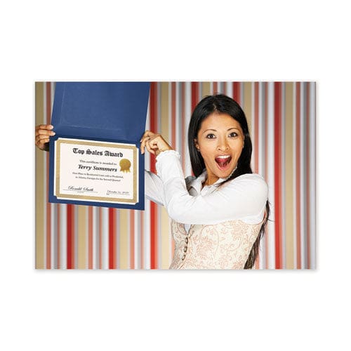 Great Papers! Foil Border Certificates 8.5 X 11 Ivory/gold With Braided Gold Border 12/pack - Office - Great Papers!®