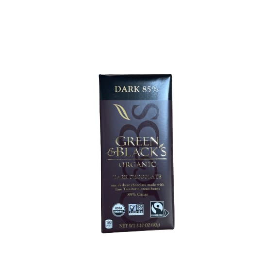 GREEN & BLACK'S Green & Black's Organic Dark Chocolate Bar, 85% Cacao, 3.17 oz