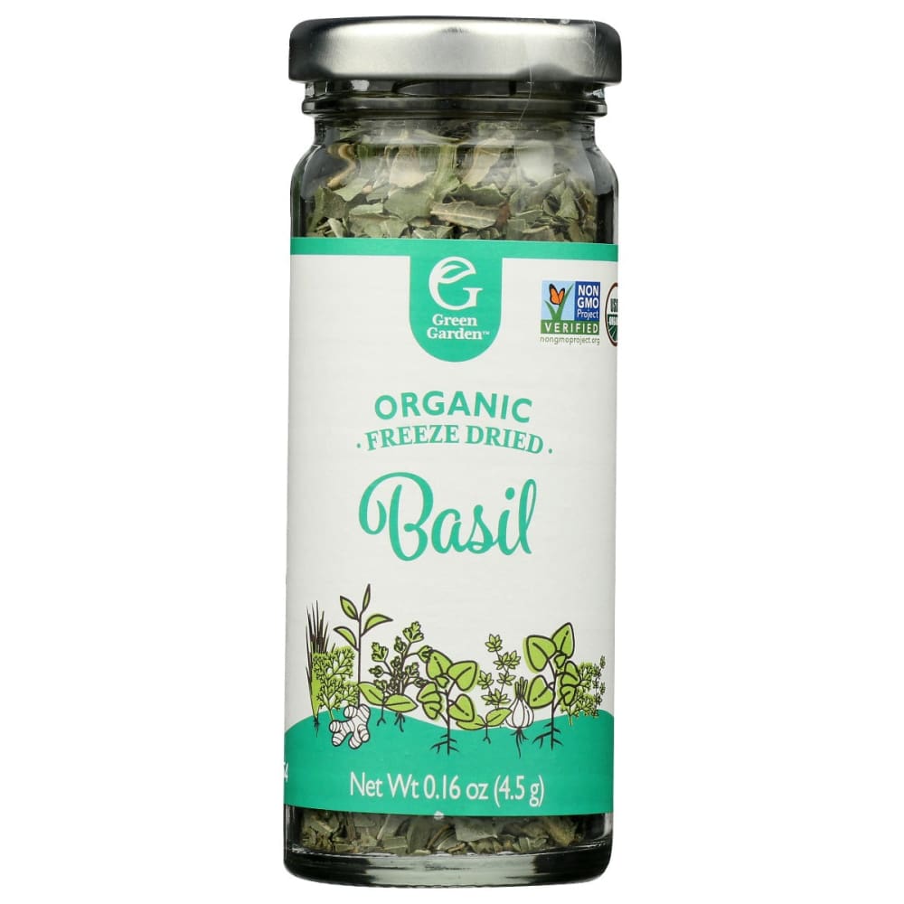 GREEN GARDEN: Organic Basil Freeze Dried Herbs.16 oz - Grocery > Cooking & Baking > Extracts Herbs & Spices - GREEN GARDEN