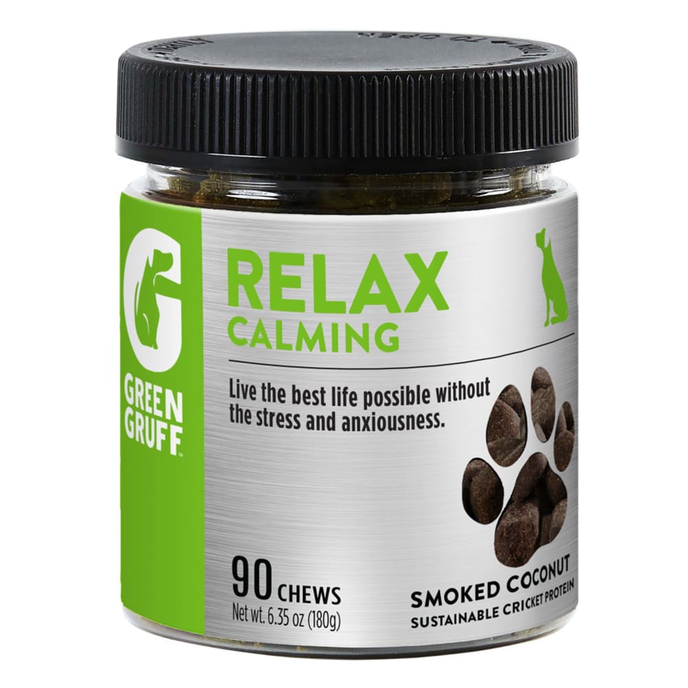 Green Gruff Relax Calming Dog Supplements 1ea-90 ct - Pet Supplies - Green Gruff