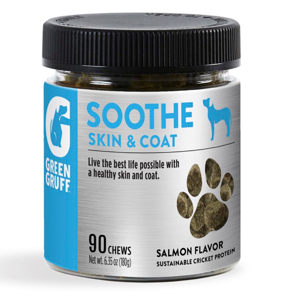 Green Gruff Soothe Skin Coat Dog Supplements 1ea-90 ct - Pet Supplies - Green Gruff