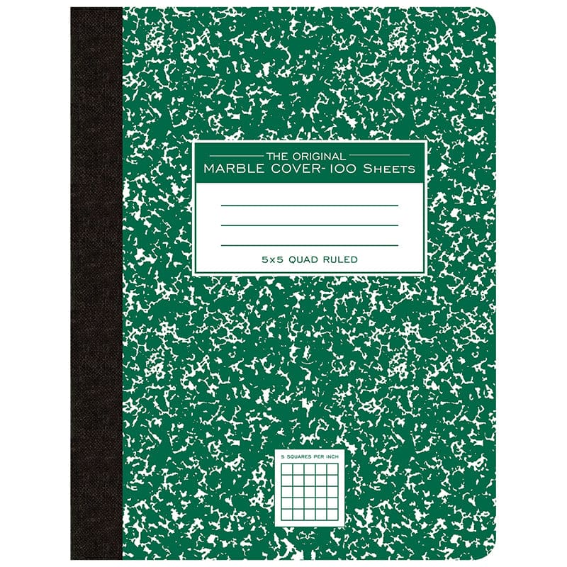 Green Marble Comp Book Graph (Pack of 12) - Note Books & Pads - Roaring Spring Paper Products