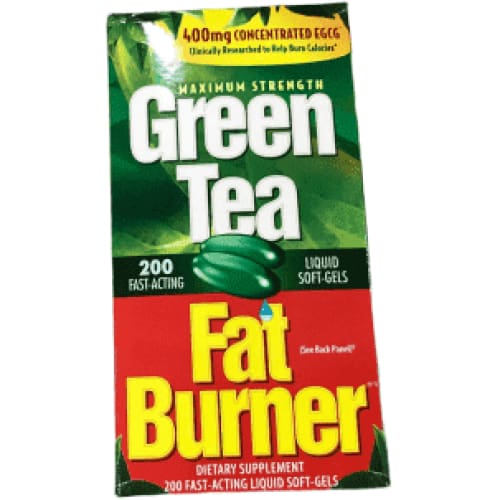 Green Tea Fat Burner Weight Loss Pills, 200 Softgels - ShelHealth.Com