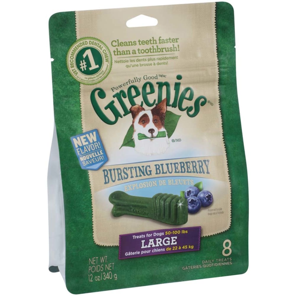 Greenies Dog Dental Treats Blueberry 1ea/12 oz 8 ct Large - Pet Supplies - Greenies