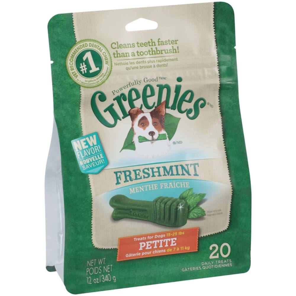 Greenies Dog Dental Treats Fresh 1ea/27 oz 20 ct Petite - Pet Supplies - Greenies