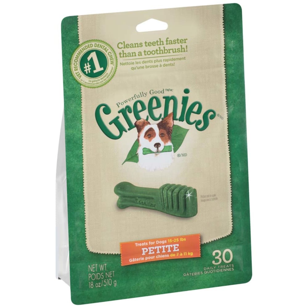 Greenies Dog Dental Treats Original 1ea/18 oz 30 ct Petite - Pet Supplies - Greenies