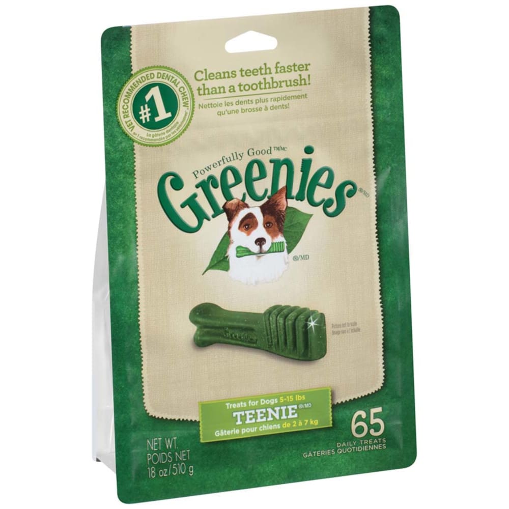 Greenies Dog Dental Treats Original 1ea/18 oz 65 ct Teenie - Pet Supplies - Greenies