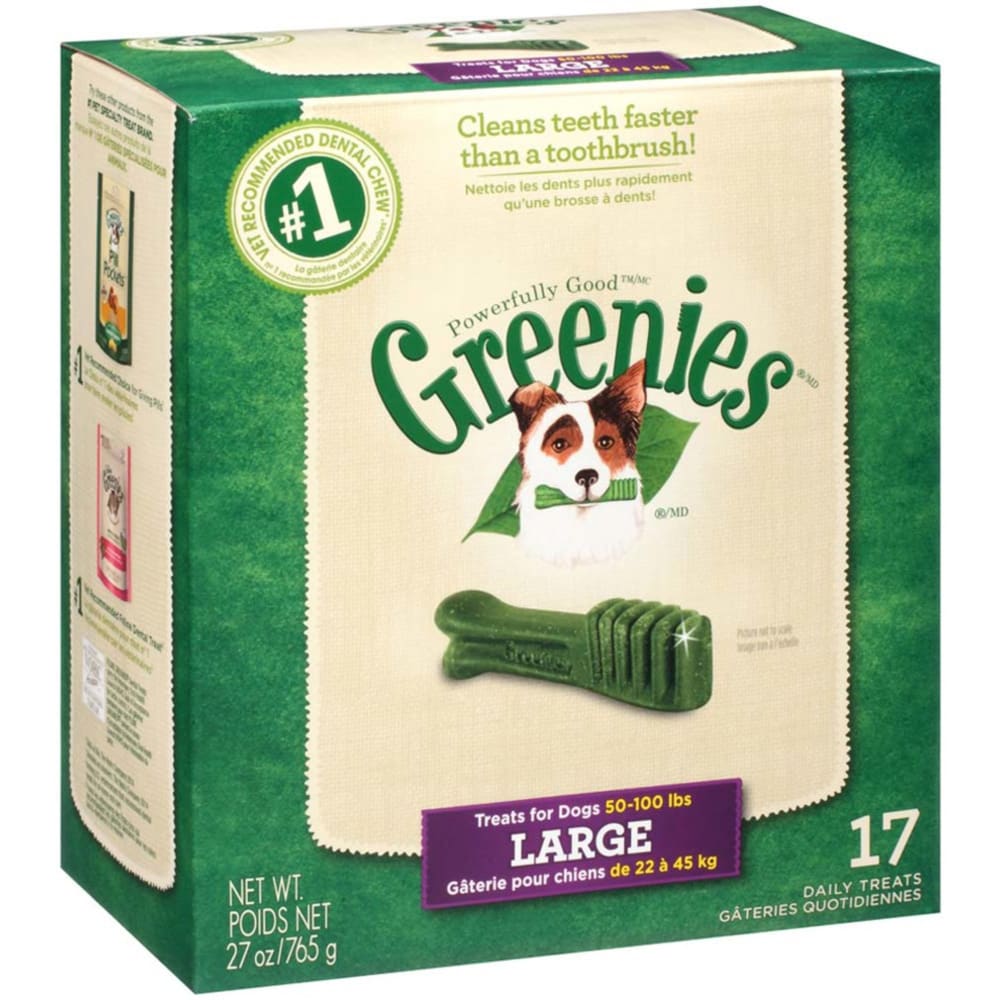 Greenies Dog Dental Treats Original 1ea/27 oz 17 ct Large - Pet Supplies - Greenies