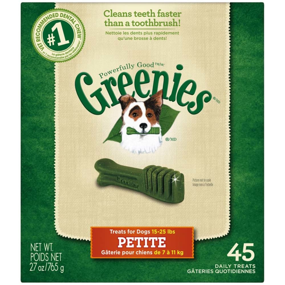 Greenies Dog Dental Treats Original 1ea/27 oz 45 ct Petite - Pet Supplies - Greenies