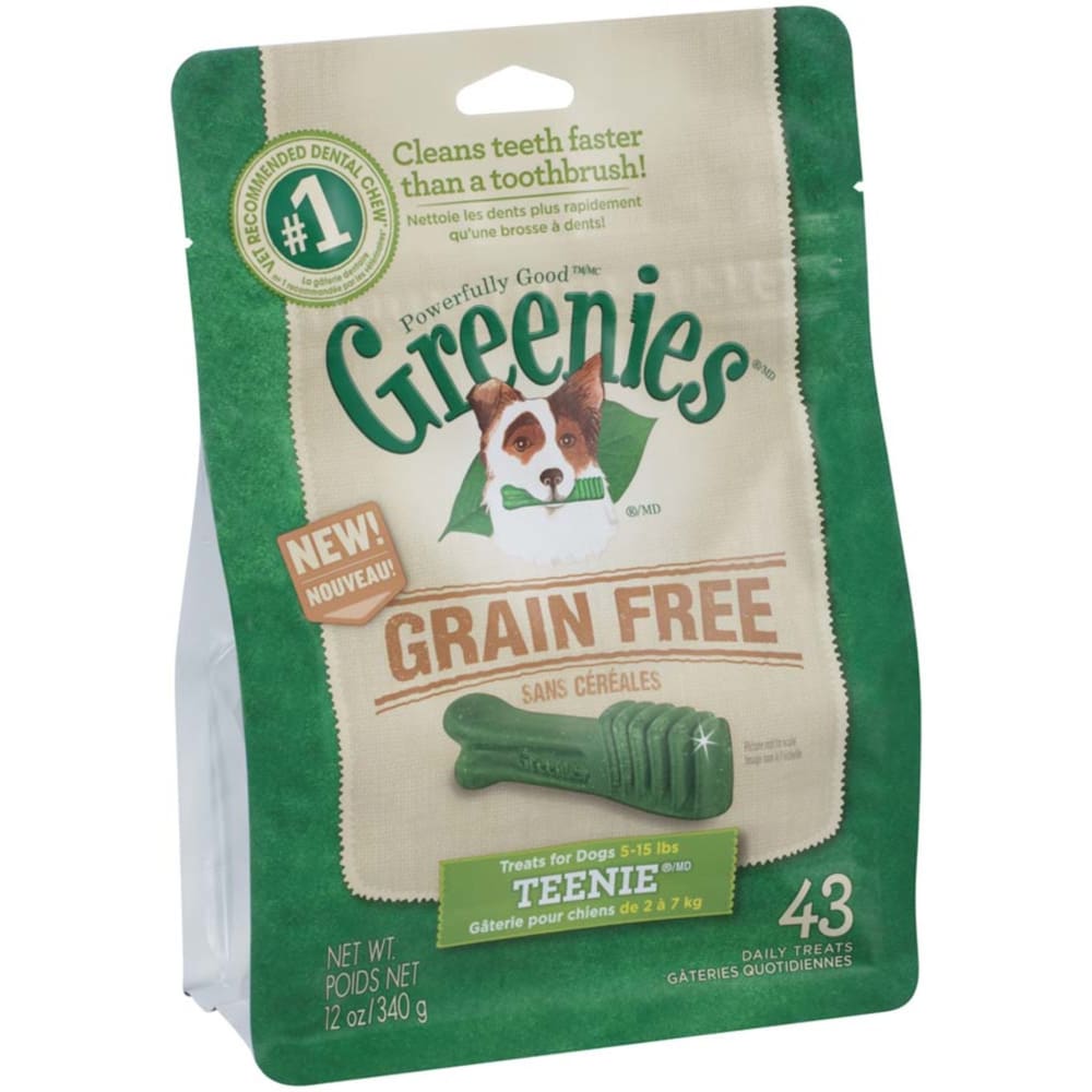 Greenies Grain Free Dog Dental Treats Original 1ea/12 oz 43 ct Teenie - Pet Supplies - Greenies