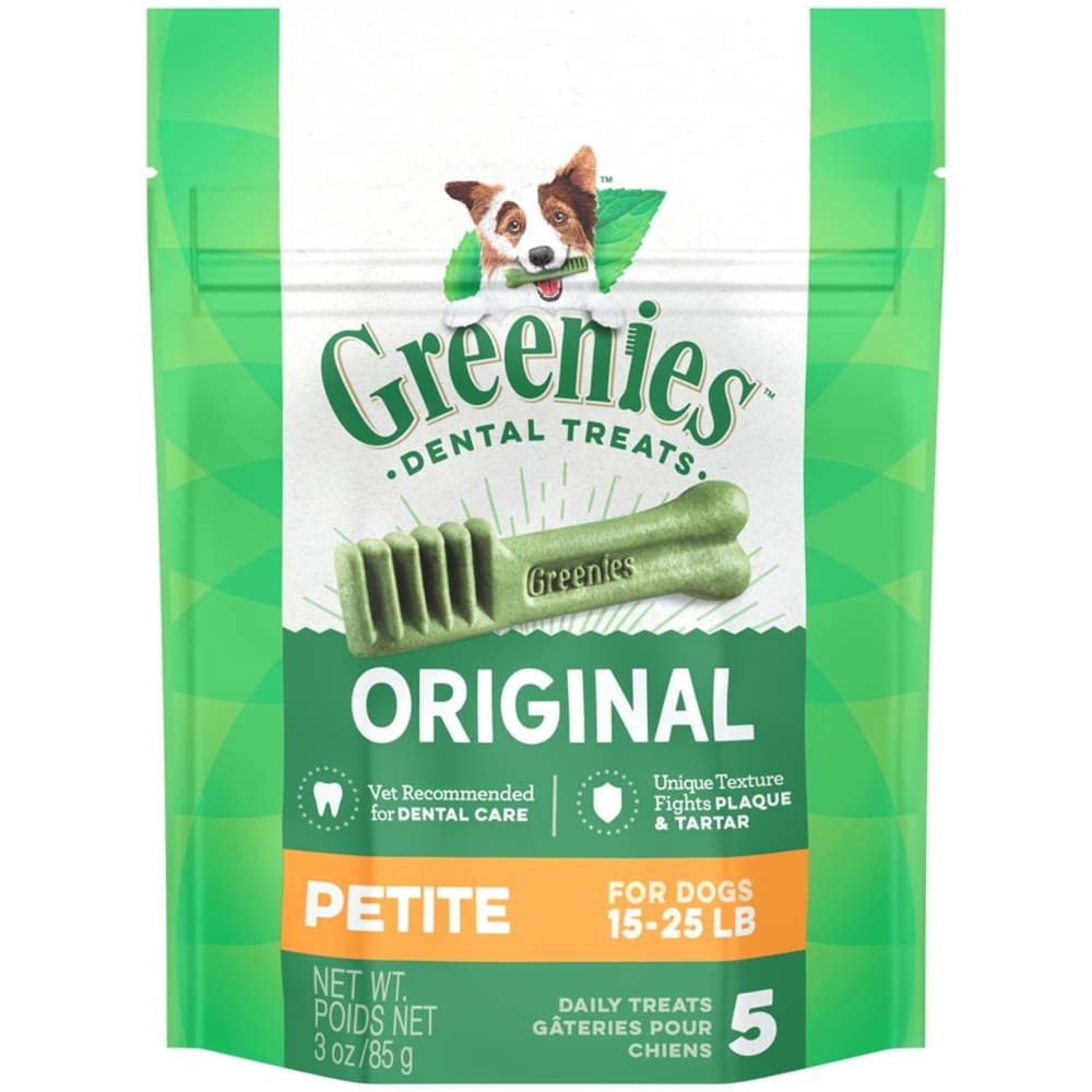 Greenies Original Dog Dental Treat 3 oz 3 Count Regular - Pet Supplies - Greenies