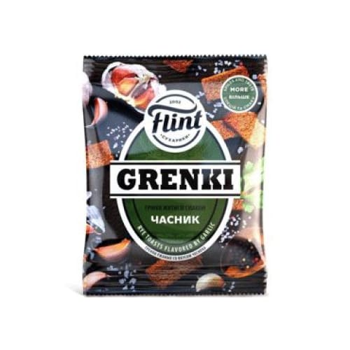 GRENKI Garlic Flavor Roasted Bread 2.82 oz. (80 g.) - GRENKI