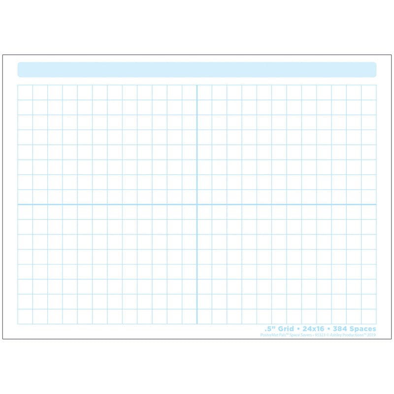 Grid Blocks 468 Blocks Postermat Pals Smart Poly Single Sided (Pack of 12) - Miscellaneous - Ashley Productions
