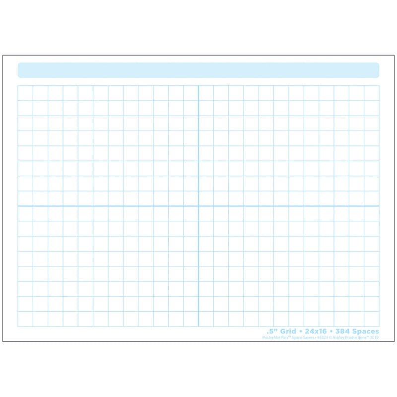 Grid Blocks 468 Blocks Postermat Pals Smart Poly Single Sided (Pack of 12) - Miscellaneous - Ashley Productions