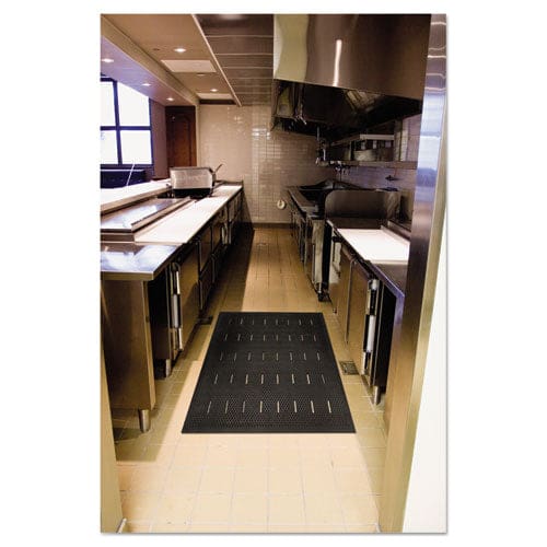 Guardian Free Flow Comfort Utility Floor Mat 36 X 48 Black - Janitorial & Sanitation - Guardian
