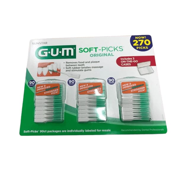 GUM Soft-Picks Original Dental Picks, 270 Count - ShelHealth.Com