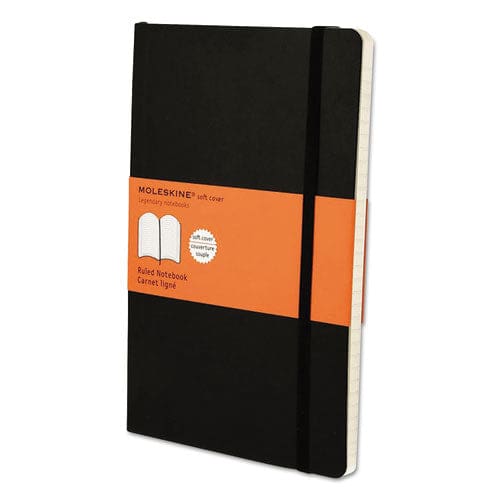 Hachette Moleskine® Classic Softcover Notebook Ruled 8 1/4 x 5 Black Cover 192 Sheets - General - HACHETTE