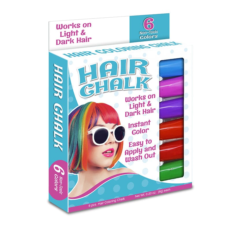 Hair Stix Hair Chalk 6 Colors (Pack of 6) - Chalk - The Pencil Grip