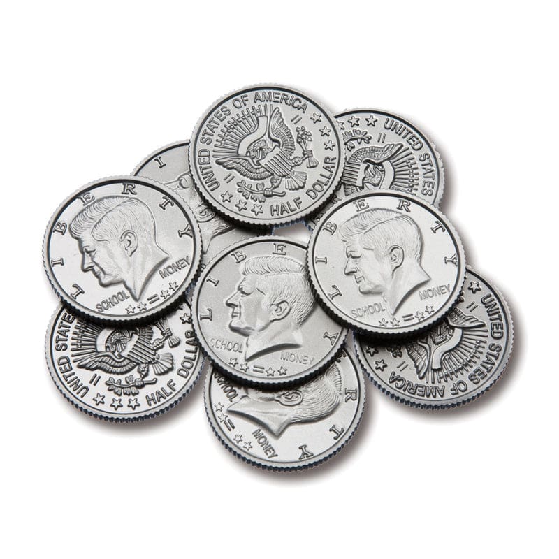 Half-Dollar Coins Set Of 50 (Pack of 12) - Money - Learning Advantage