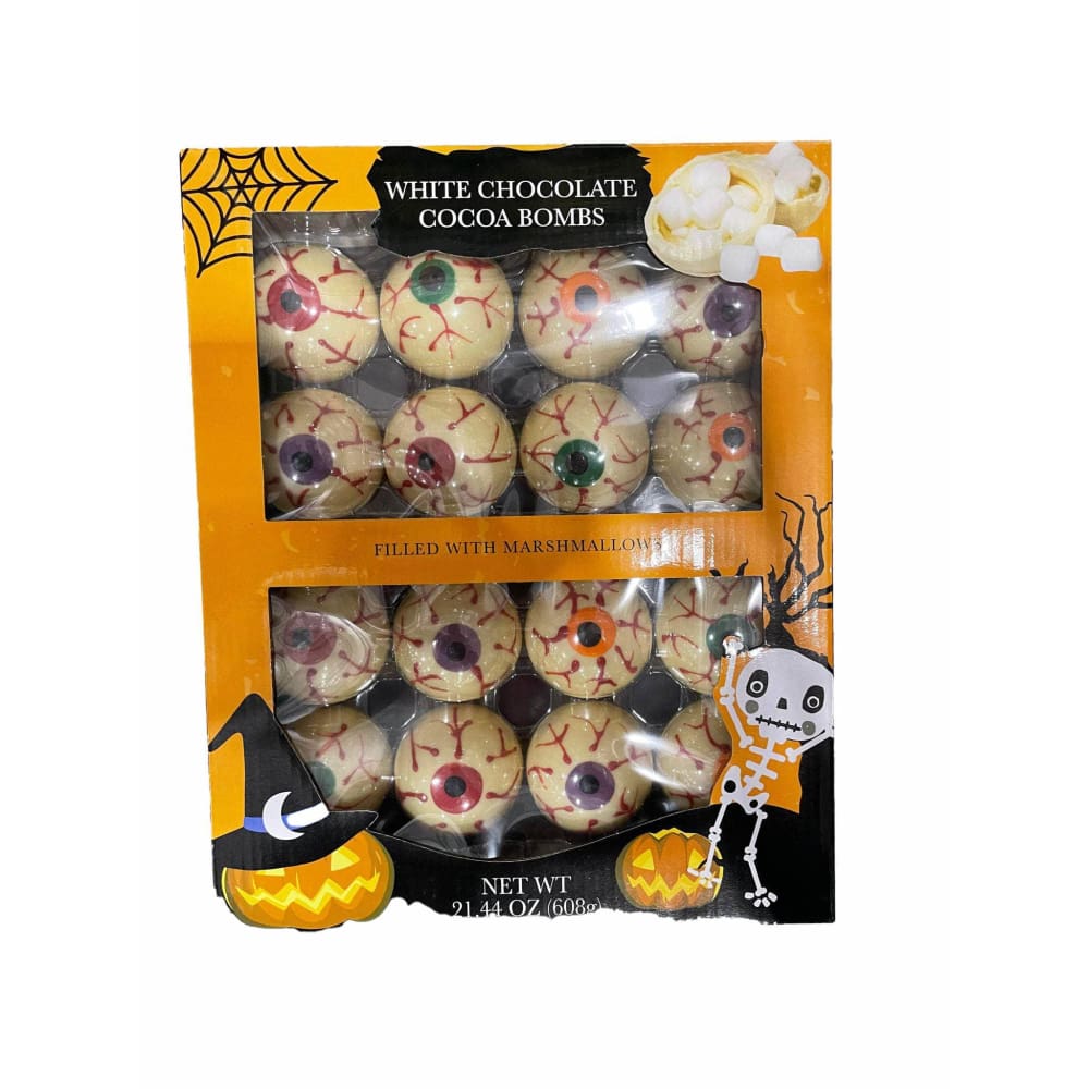 Halloween Halloween White Chocolate Cocoa Bombs - Filled With Marshmallows - 16 Count