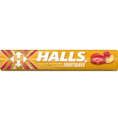 HALLS Peach Flavour Candies 1.59 oz. (45 g.) - Halls
