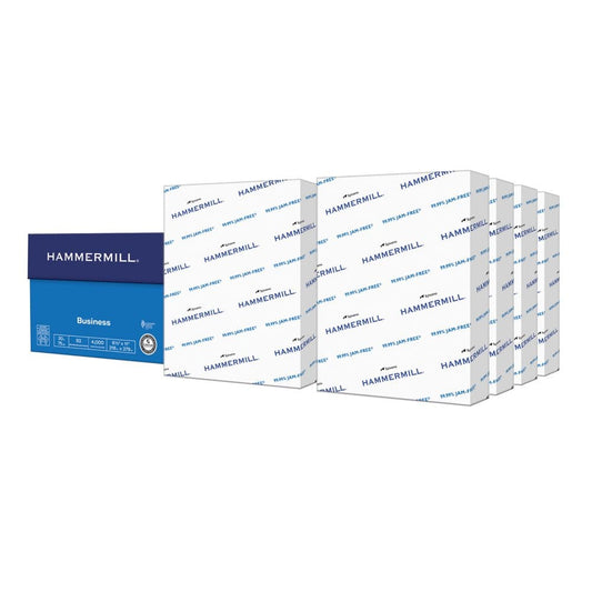 Hammermill Business Copy Paper 20lb 92 Bright 8.5 x 11 8 Ream Case - Copy Paper - Hammermill