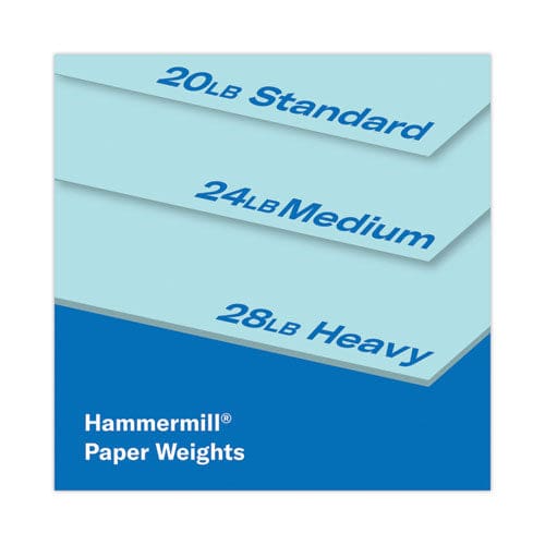 Hammermill Colors Print Paper 20 Lb Bond Weight 8.5 X 11 Blue 500/ream - School Supplies - Hammermill®