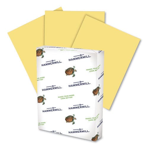 Hammermill Colors Print Paper 20 Lb Bond Weight 8.5 X 11 Canary 500 Sheets/ream 10 Reams/carton - School Supplies - Hammermill®