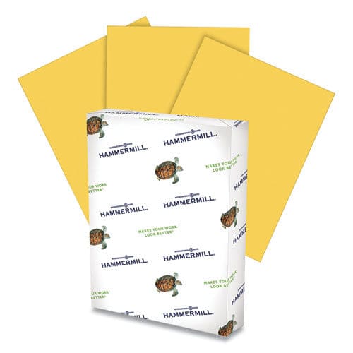 Hammermill Colors Print Paper 20 Lb Bond Weight 8.5 X 11 Canary 500 Sheets/ream 10 Reams/carton - School Supplies - Hammermill®