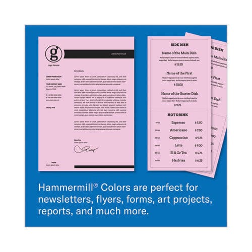 Hammermill Colors Print Paper 20 Lb Bond Weight 8.5 X 11 Lilac 500/ream - School Supplies - Hammermill®