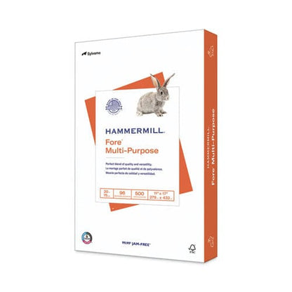 Hammermill Fore Multipurpose Print Paper 96 Bright 20 Lb Bond Weight 11 X 17 White 500/ream - School Supplies - Hammermill®