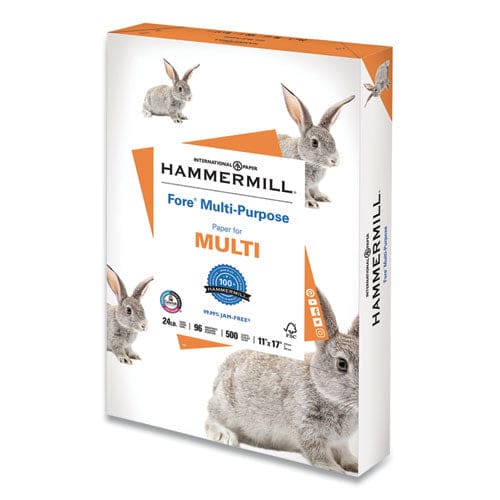 Hammermill Fore Multipurpose Print Paper 96 Bright 24 Lb Bond Weight 8.5 X 11 White 500 Sheets/ream 10 Reams/carton - School Supplies -