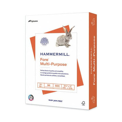 Hammermill Fore Multipurpose Print Paper 96 Bright 24 Lb Bond Weight 8.5 X 11 White 500 Sheets/ream - School Supplies - Hammermill®