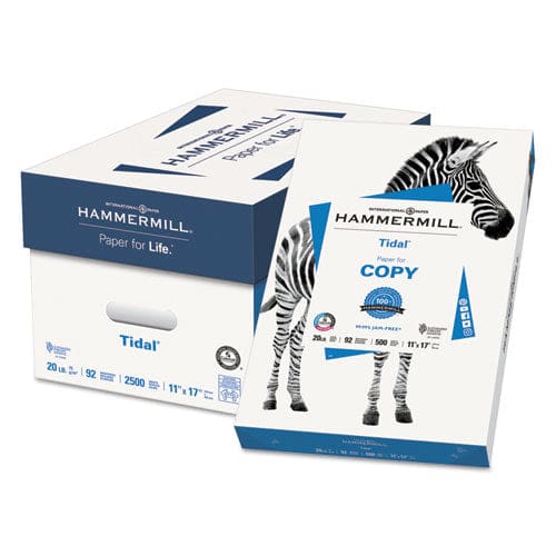 Hammermill Tidal Print Paper 92 Bright 20 Lb Bond Weight 8.5 X 11 White 500 Sheets/ream 10 Reams/carton - School Supplies - Hammermill®