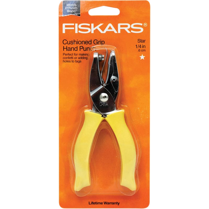 Hand Punches 1/4 Inch Star (Pack of 6) - Hole Punch - Fiskars Manufacturing