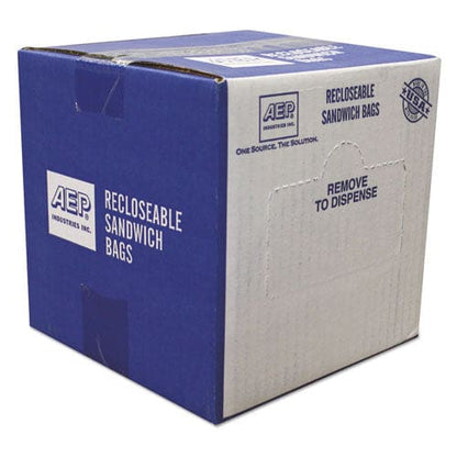 Handi-Bag Recloseable Zipper Seal Sandwich Bags 1.15 Mil 6.5 X 5.88 Clear 500/box - Food Service - Handi-Bag®