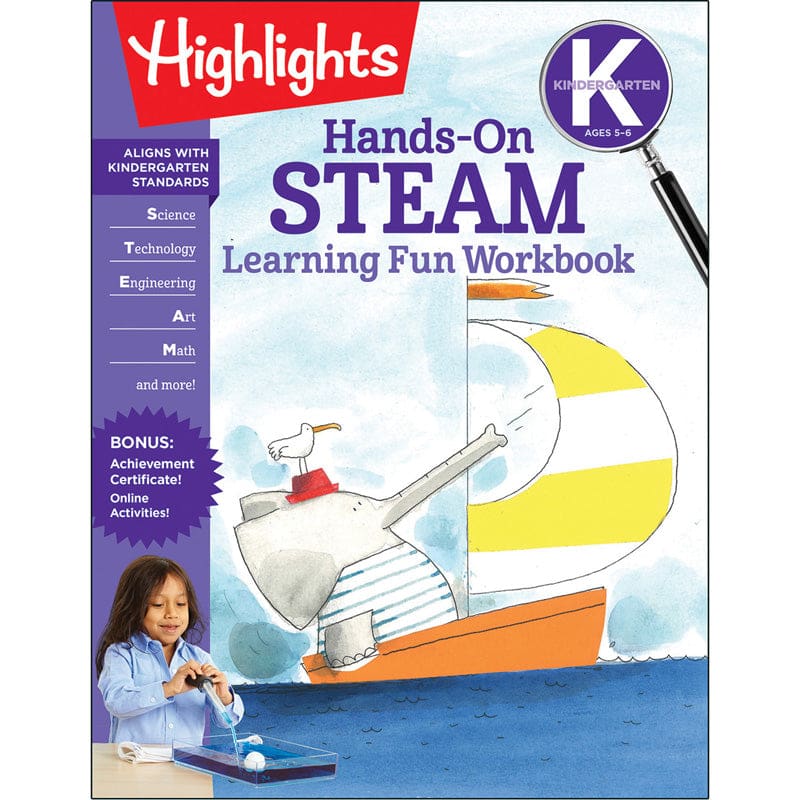 Hands-On Steam Learning Fun Gr K Workbook Highlights (Pack of 10) - Skill Builders - Highlights For Children