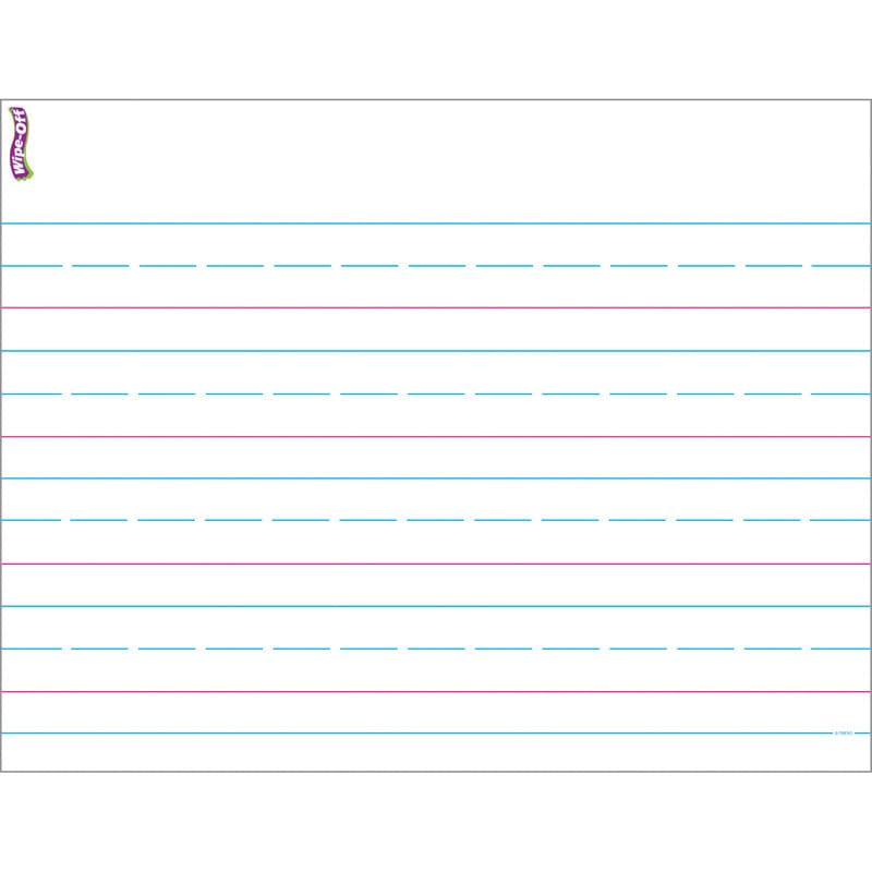 Handwriting Paper Wipe Off Chart 17X22 (Pack of 10) - Dry Erase Sheets - Trend Enterprises Inc.