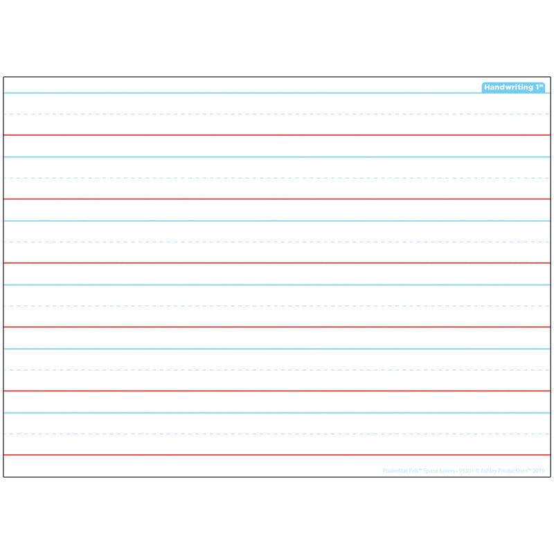 Handwriting Space Savers Postermat Pals Smart Poly Single Sided (Pack of 12) - Language Arts - Ashley Productions