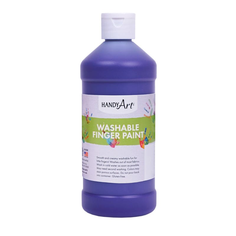 Handy Art Violet 16Oz Washable Finger Paint (Pack of 12) - Paint - Rock Paint Distributing Corp