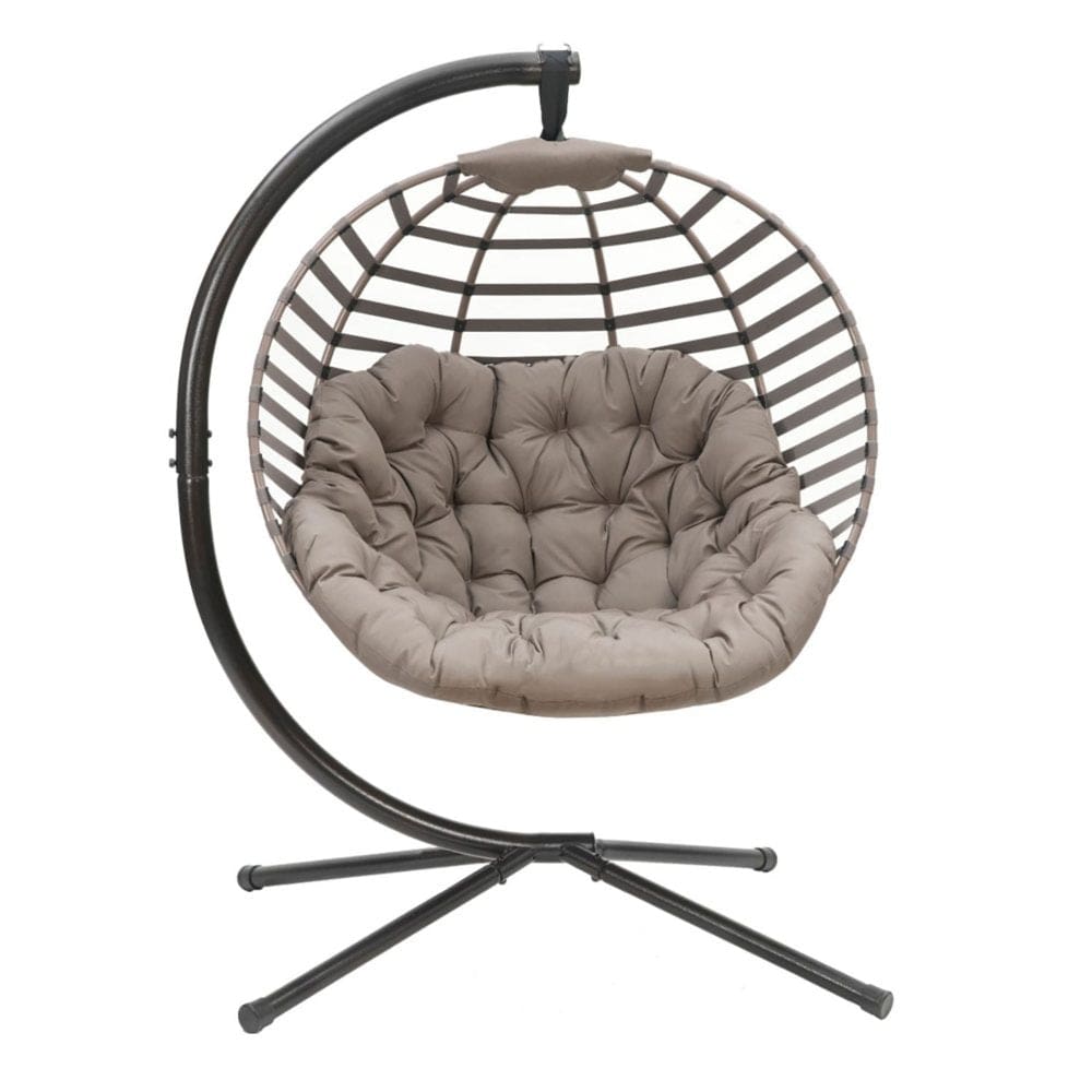 Hanging Ball Chair (Modern Sand) - Outdoor Decorative Accents - Hanging