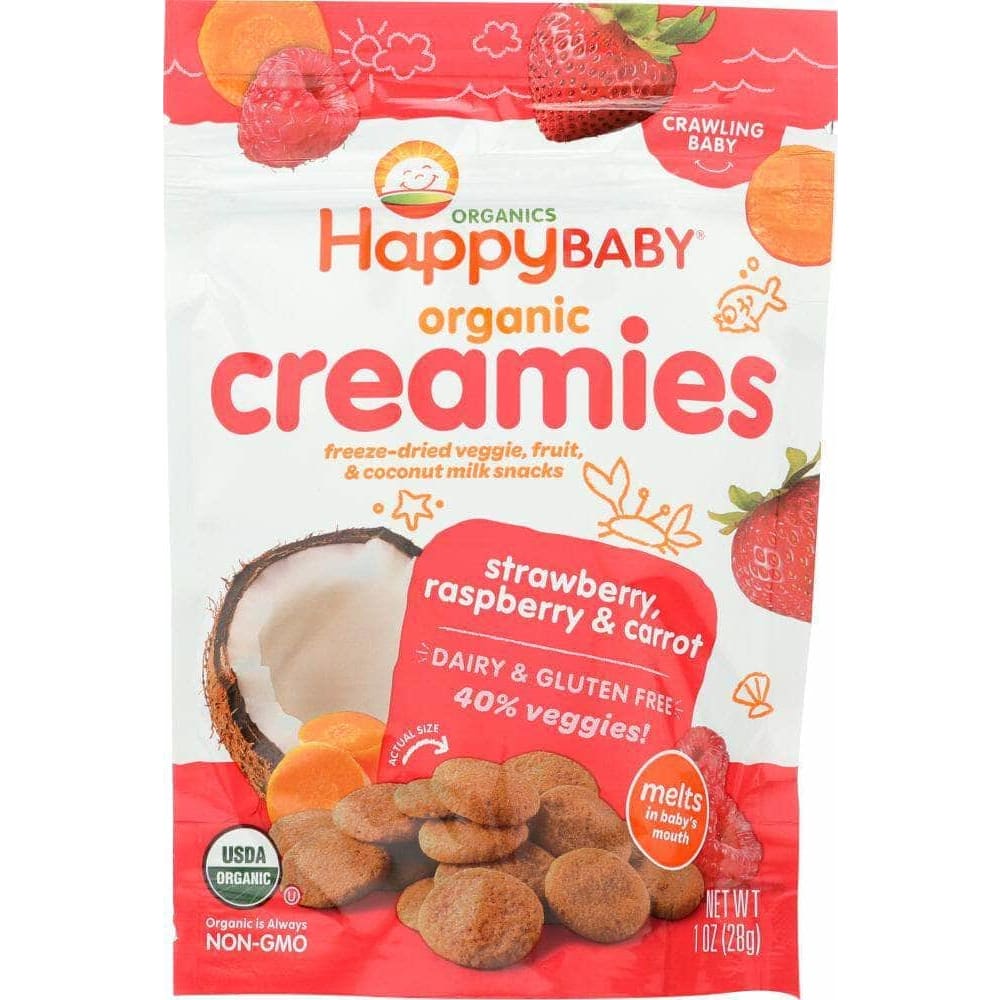 Happy Baby Happy Baby Creamies Strawberry Raspberry and Carrot, 1 oz