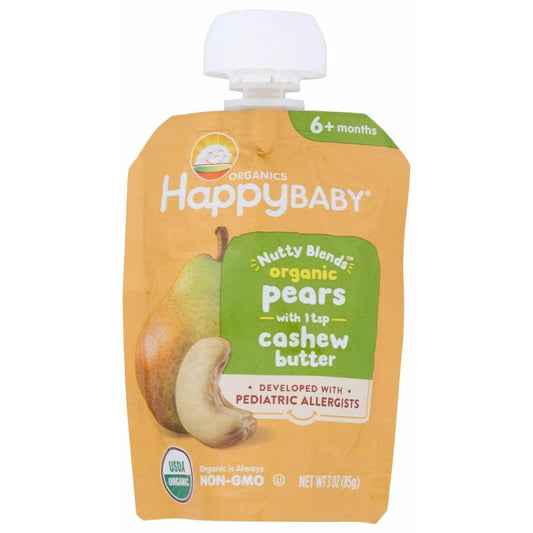 HAPPY BABY Happy Baby Food Baby Pear Cashew Btr, 3 Oz