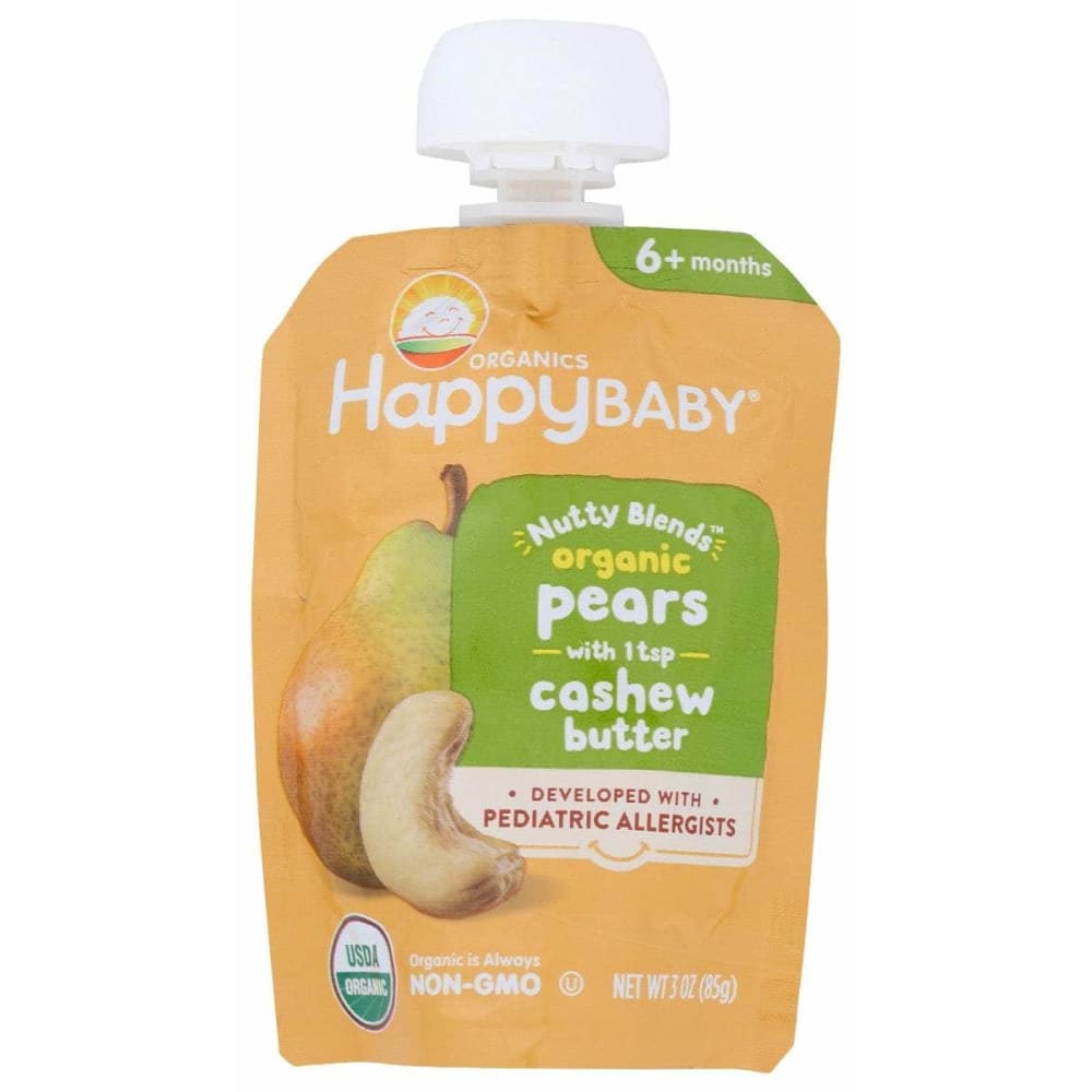 HAPPY BABY Happy Baby Food Baby Pear Cashew Btr, 3 Oz