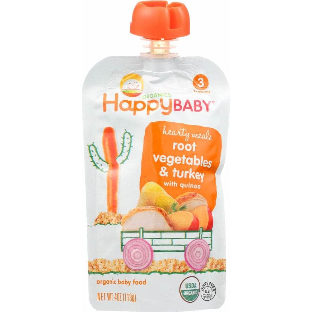 Happy Baby Happy Baby Organic Baby Food Stage 3 Root Vegetables & Turkey with Quinoa, 4 oz