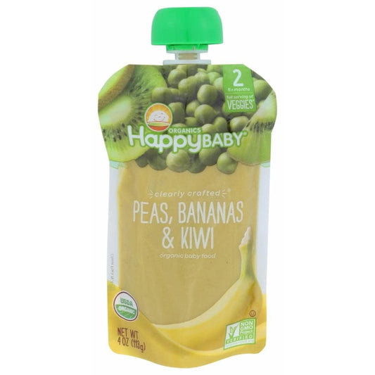 HAPPY BABY Happy Baby Peas Bananas And Kiwi Pouch, 4 Oz