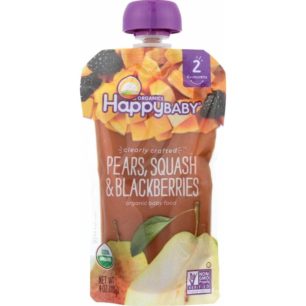 Happy Baby Happy Baby S2 Pear Squash Blackberry Organic, 4 oz